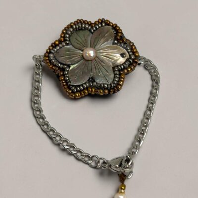 Pulsera Flor Nácar