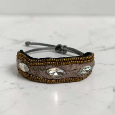 pulsera gris visón