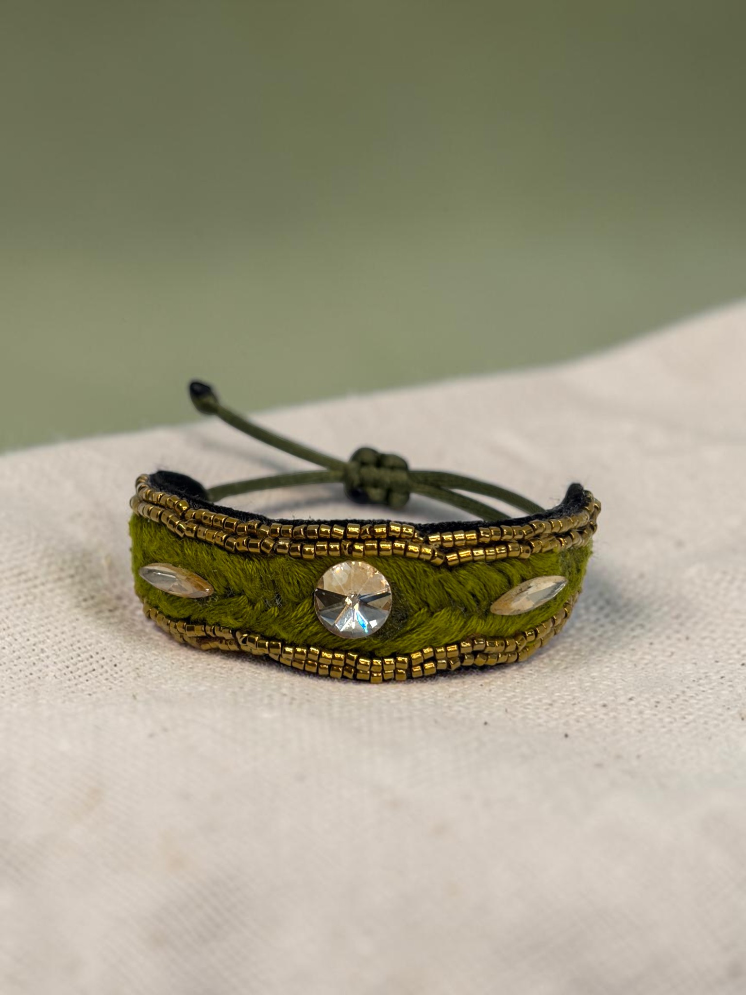 Pulsera Verde Musgo