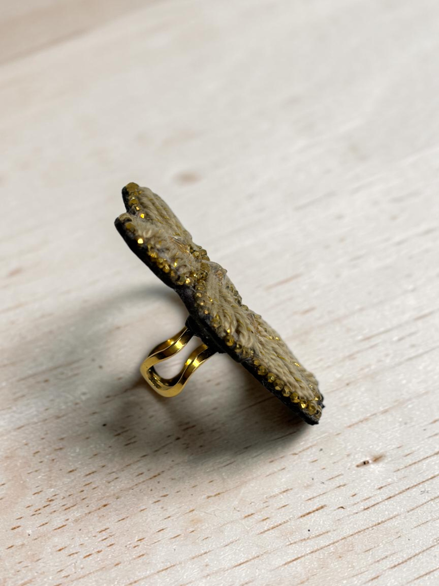 Anillo Pasiflora Dorada