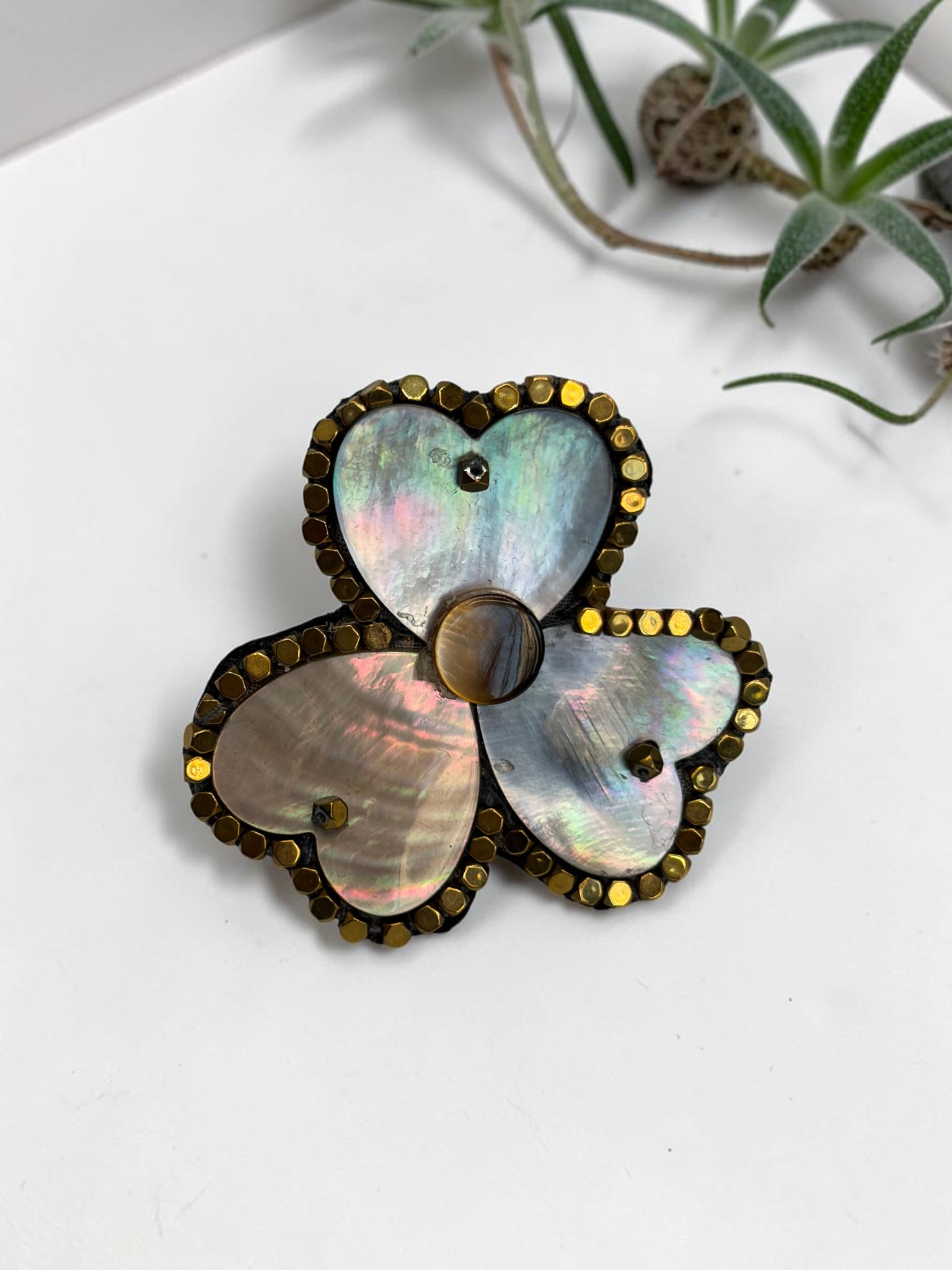 Anillo Trébol Nácar