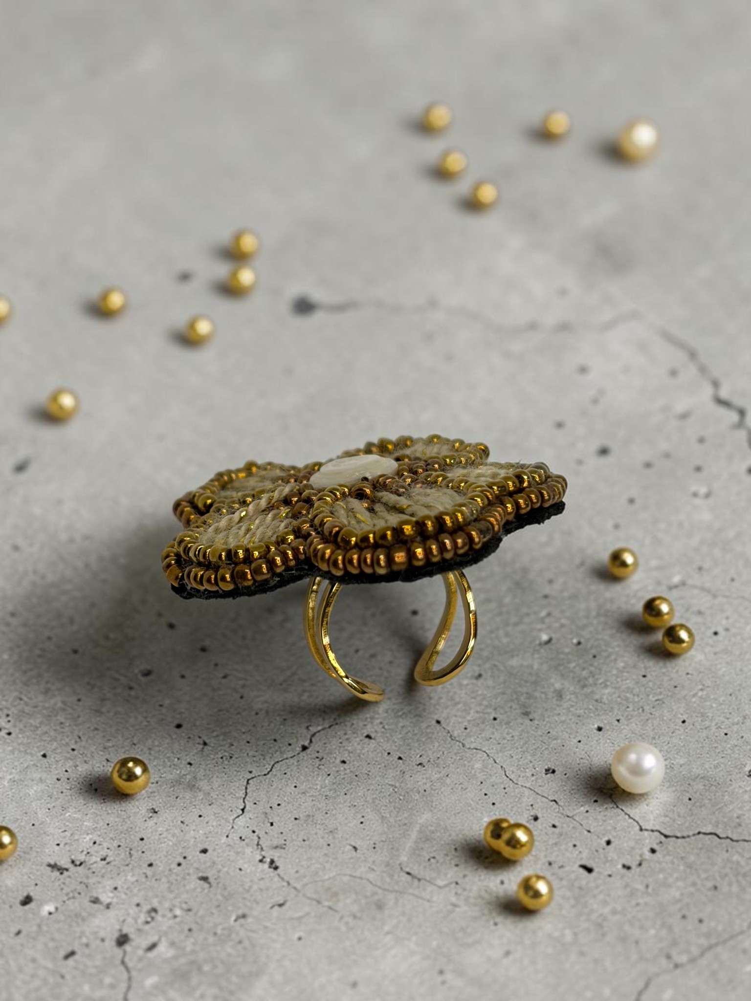 Anillo Vinca Dorada