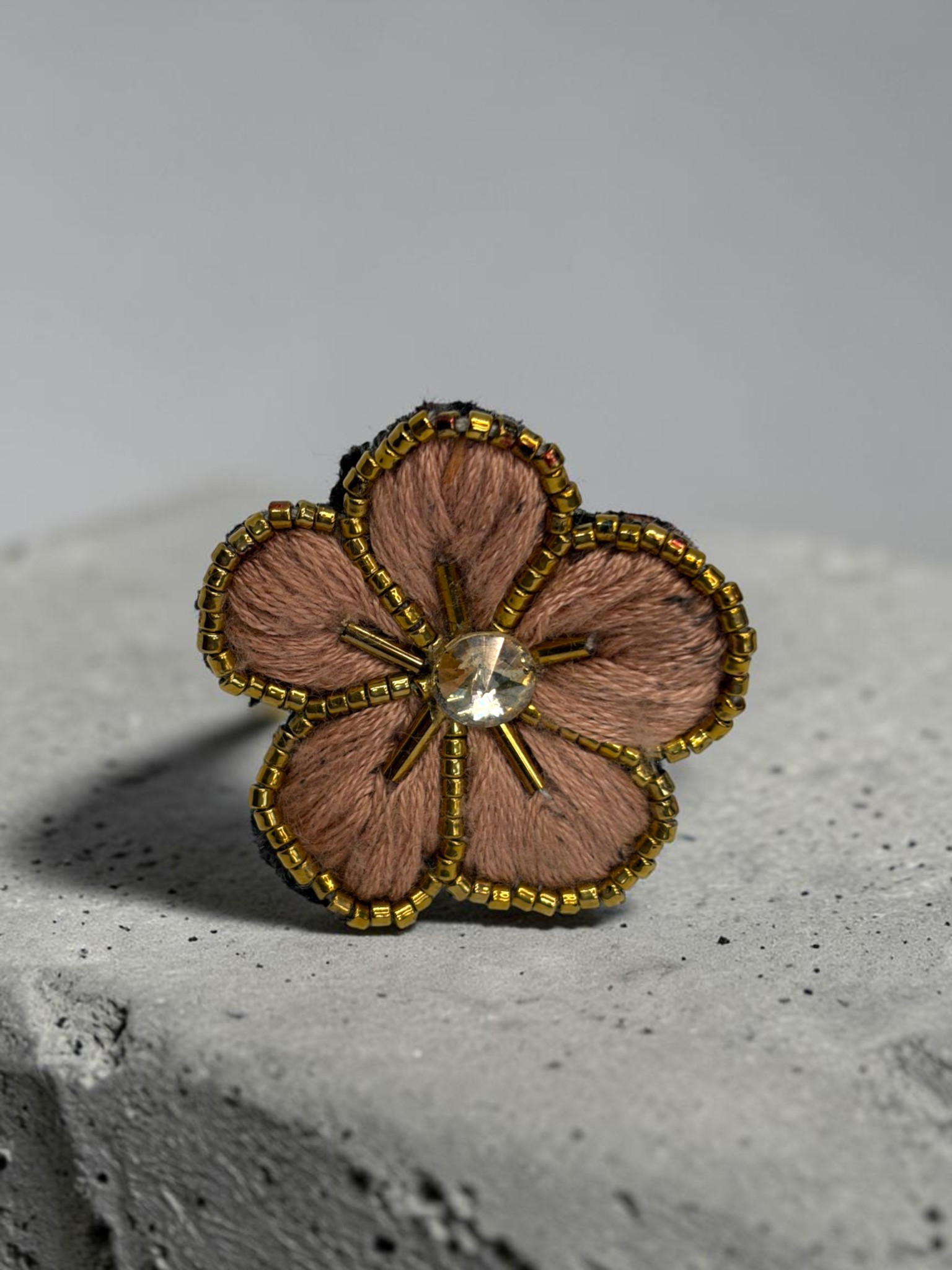 Anillo Flor Rosa Viejo Anillo Flor Rosa Viejo