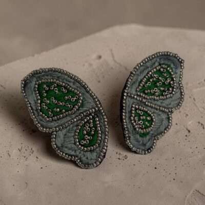 Aro Mariposa Verde Jade