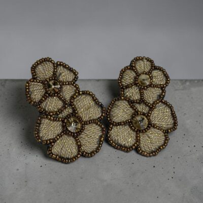 Aro Doble Vinca Dorado