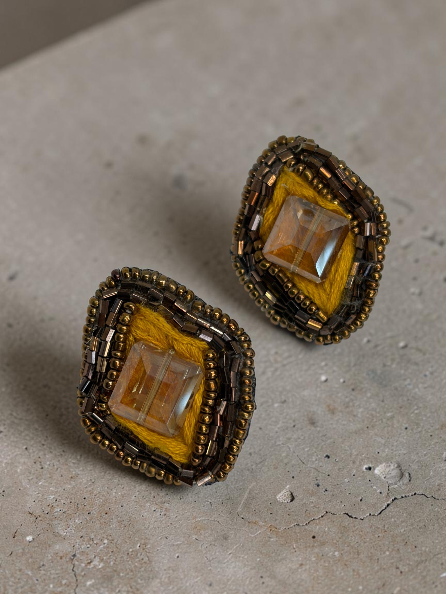 Aro Rombo Maiz con Cristal Aro Rombo Maiz con Cristal
