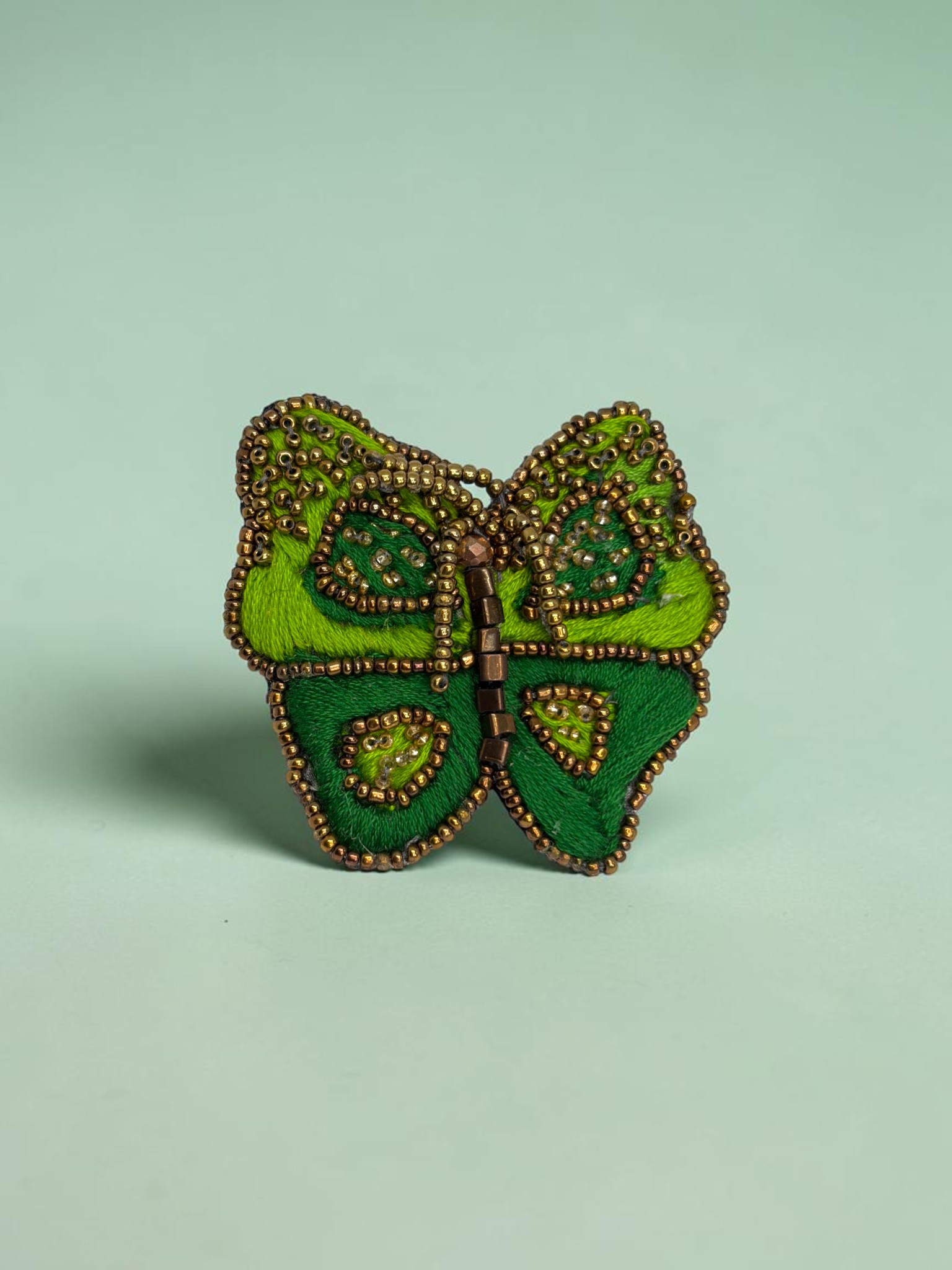 Prendedor Mariposa Verde