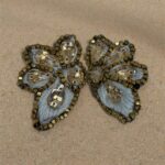 aro gota azul piedra y flecos (copia)